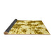 Sideview of Abstract Yellow Modern Rug, abs1063yw