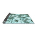 Sideview of Abstract Light Blue Modern Rug, abs1063lblu