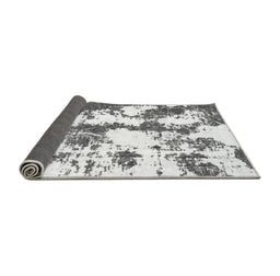 Sideview of Abstract Gray Modern Rug, abs1063gry