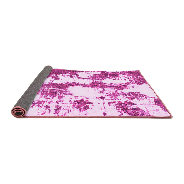 Sideview of Abstract Pink Modern Rug, abs1063pnk