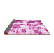 Sideview of Abstract Pink Modern Rug, abs1063pnk