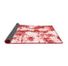 Abstract Red Modern Area Rugs