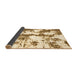 Sideview of Abstract Brown Modern Rug, abs1063brn