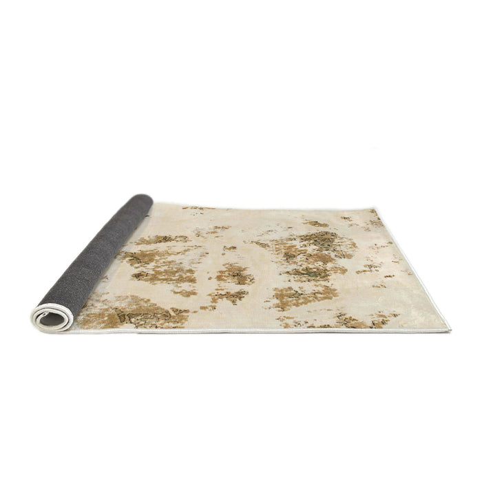 Sideview of Abstract Beige Modern Rug, abs1064