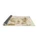 Sideview of Abstract Beige Modern Rug, abs1064