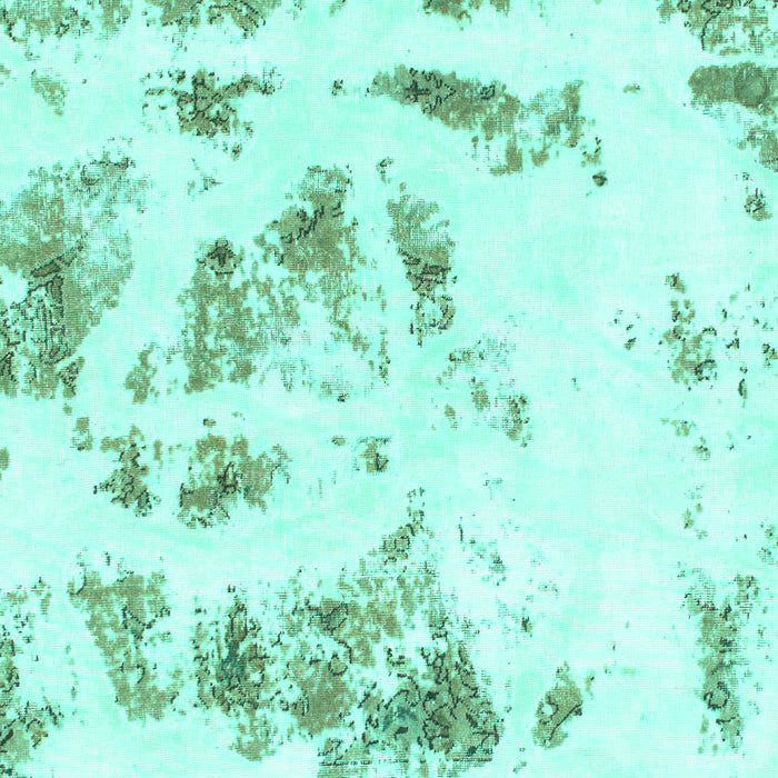Machine Washable Abstract Turquoise Modern Area Rugs, wshabs1064turq