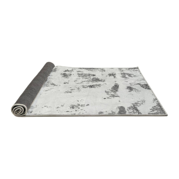 Sideview of Abstract Gray Modern Rug, abs1064gry