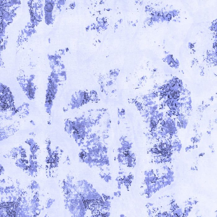 Square Machine Washable Abstract Blue Modern Rug, wshabs1064blu