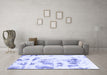 Machine Washable Abstract Blue Modern Rug in a Living Room, wshabs1064blu