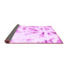 Sideview of Abstract Purple Modern Rug, abs1064pur