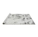 Sideview of Machine Washable Abstract Gray Modern Rug, wshabs1064gry