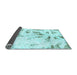 Sideview of Abstract Light Blue Modern Rug, abs1064lblu