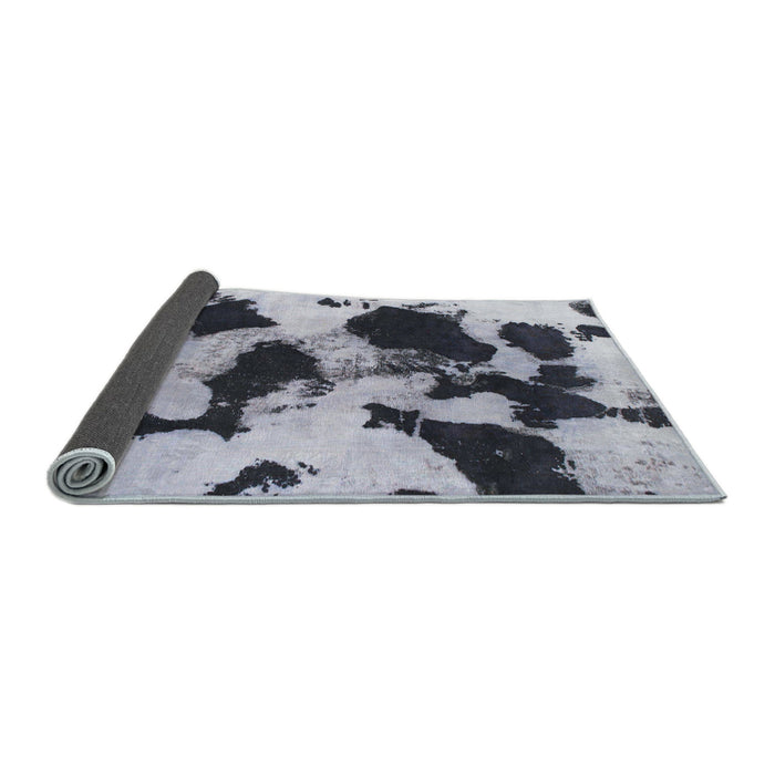 Sideview of Abstract Blue Modern Rug, abs1065