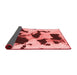 Abstract Red Modern Area Rugs