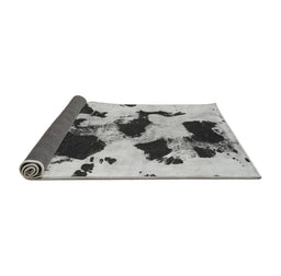 Sideview of Abstract Gray Modern Rug, abs1065gry