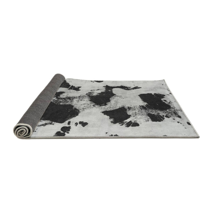 Sideview of Abstract Gray Modern Rug, abs1065gry