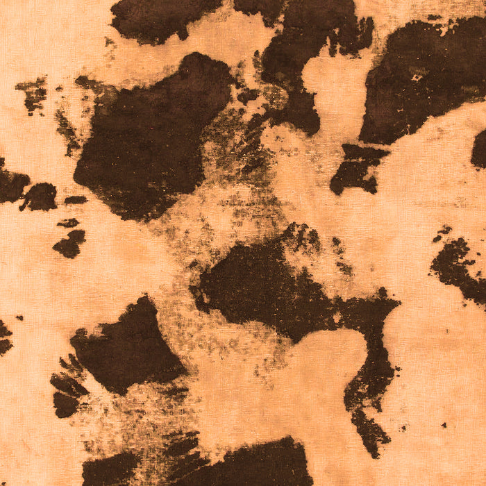 Machine Washable Abstract Orange Modern Area Rugs, wshabs1065org