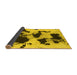 Sideview of Abstract Yellow Modern Rug, abs1065yw