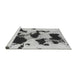 Sideview of Machine Washable Abstract Gray Modern Rug, wshabs1065gry