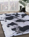 Machine Washable Abstract Blue Rug in a Family Room, wshabs1065