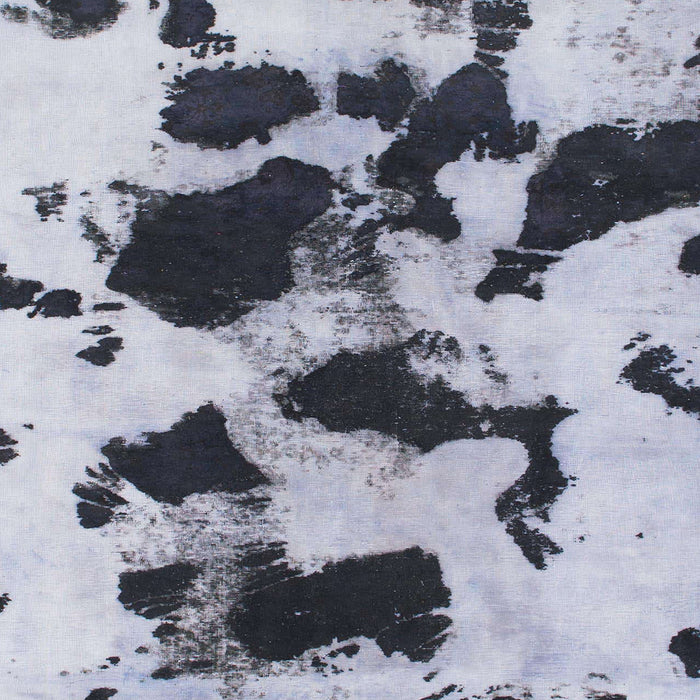 Square Machine Washable Abstract Blue Rug, wshabs1065