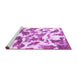 Sideview of Machine Washable Abstract Purple Modern Area Rugs, wshabs1066pur