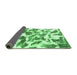 Sideview of Abstract Emerald Green Modern Rug, abs1066emgrn