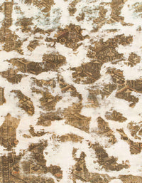 Machine Washable Abstract Wheat Beige Rug, wshabs1066