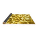 Sideview of Abstract Yellow Modern Rug, abs1066yw