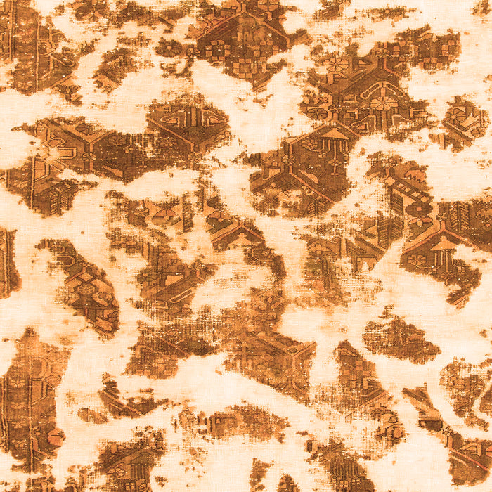 Machine Washable Abstract Orange Modern Area Rugs, wshabs1066org