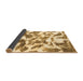 Sideview of Abstract Brown Modern Rug, abs1066brn