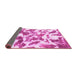 Sideview of Abstract Pink Modern Rug, abs1066pnk