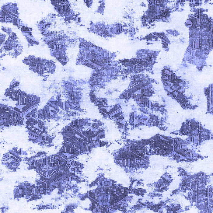 Machine Washable Abstract Blue Modern Rug, wshabs1066blu