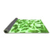 Sideview of Abstract Green Modern Rug, abs1066grn