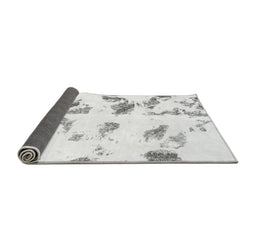 Sideview of Abstract Gray Modern Rug, abs1067gry