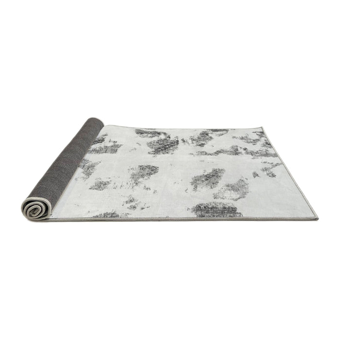 Sideview of Abstract Gray Modern Rug, abs1067gry