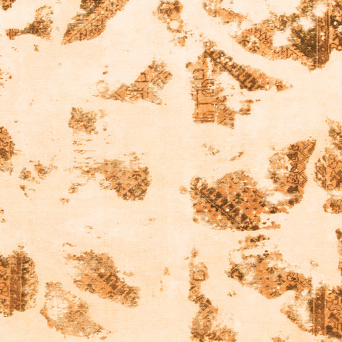 Machine Washable Abstract Orange Modern Area Rugs, wshabs1067org