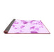 Sideview of Abstract Purple Modern Rug, abs1067pur