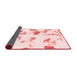 Abstract Red Modern Area Rugs