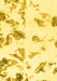 Abstract Yellow Modern Rug, abs1067yw