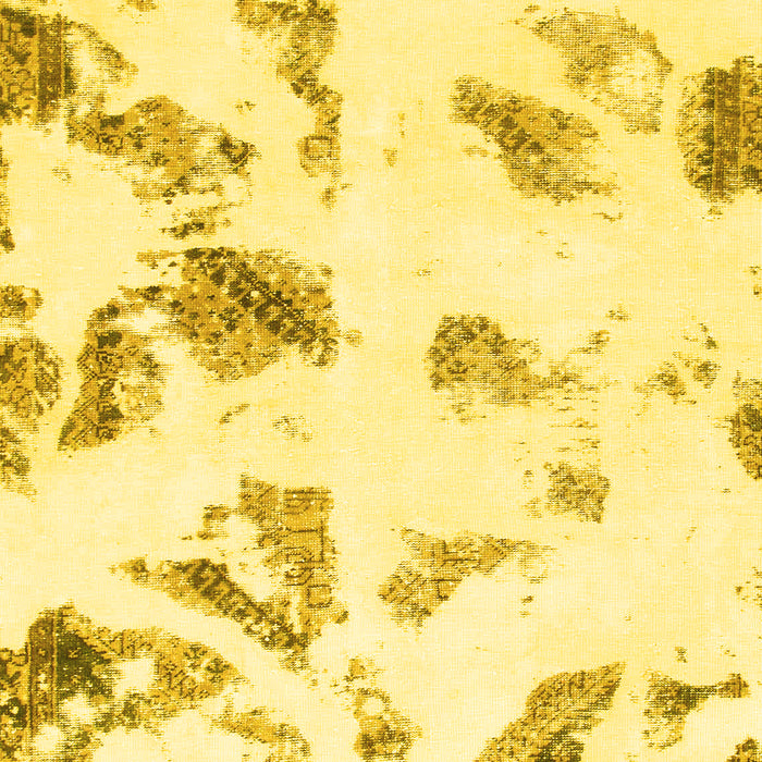 Abstract Yellow Modern Rug, abs1067yw