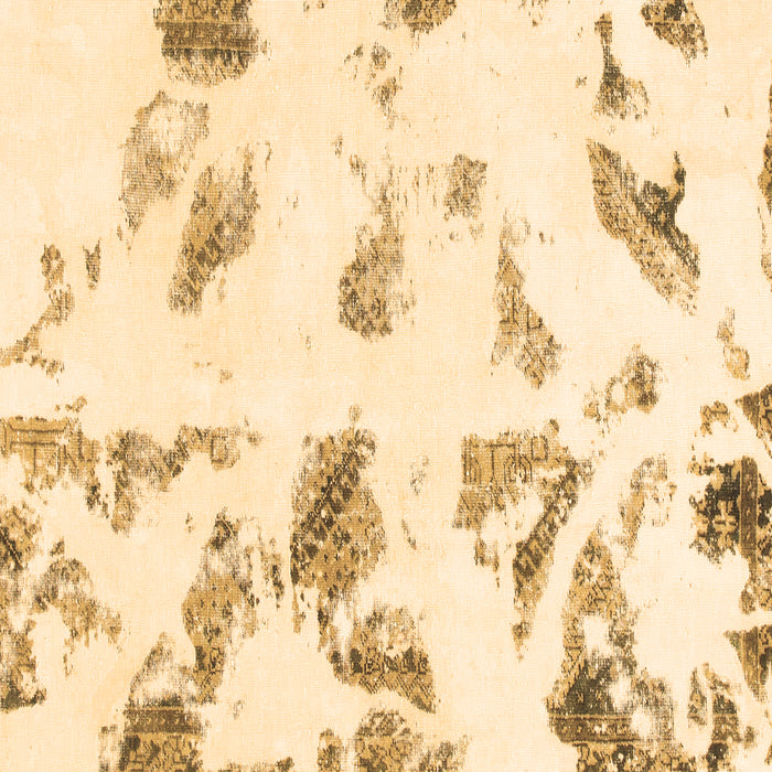 Square Machine Washable Abstract Brown Modern Rug, wshabs1067brn