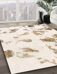 Abstract Brown Modern Rug, abs1067