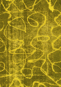 Abstract Yellow Modern Rug, abs1068yw