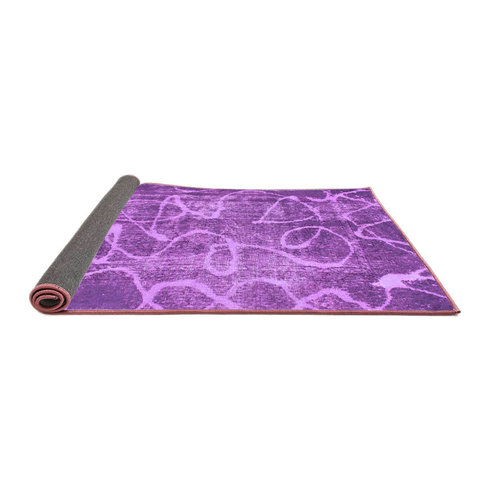 Sideview of Abstract Purple Modern Rug, abs1068pur