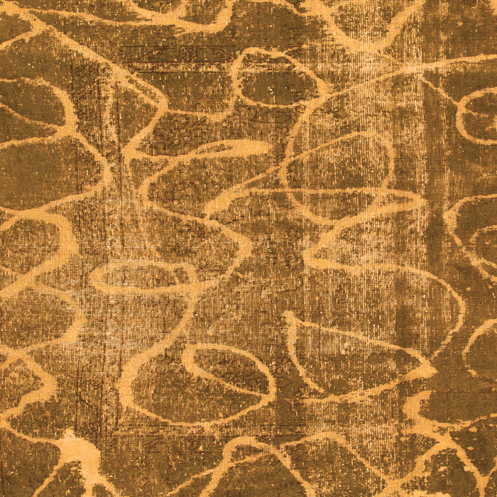 Square Abstract Orange Modern Rug, abs1068org