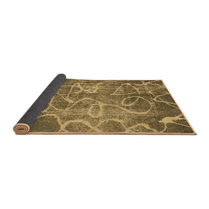 Sideview of Abstract Brown Modern Rug, abs1068brn