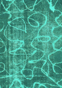 Abstract Turquoise Modern Rug, abs1068turq