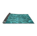 Sideview of Abstract Light Blue Modern Rug, abs1068lblu