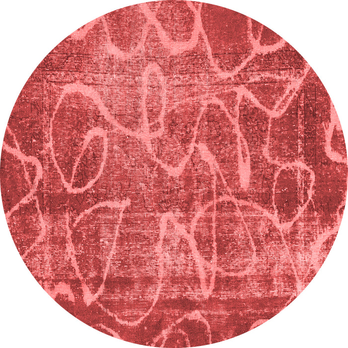 Machine Washable Abstract Red Modern Rug, wshabs1068red